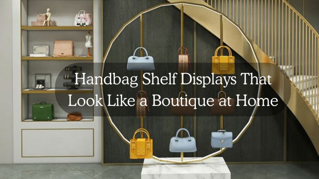 Handbag Shelf Displays That Look Like a Boutique at Home Feature Image